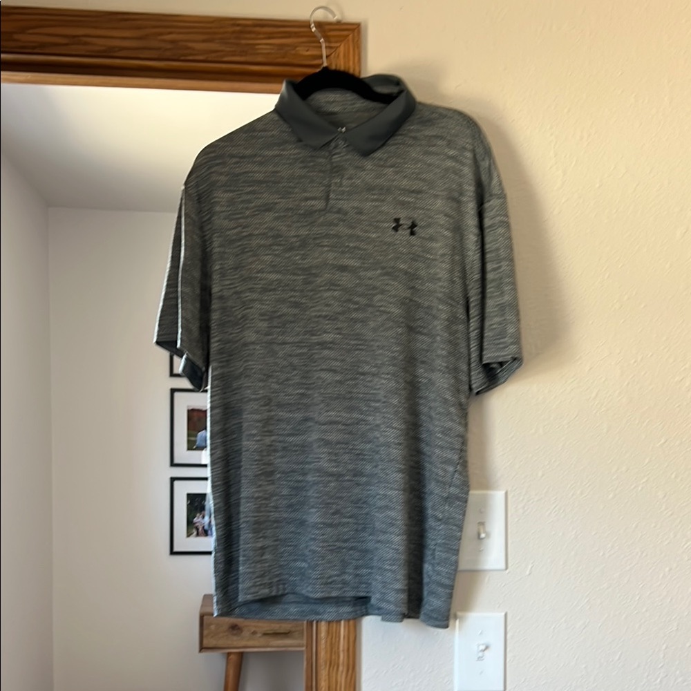 Under Armour Men's Gray Polo Shirt